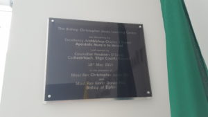 Bishop Jones Learning Centre Plaque