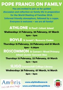 Pope Francis on Family - BOYLE @ St Joseph's Resource Centre, Boyle | County Roscommon | Ireland